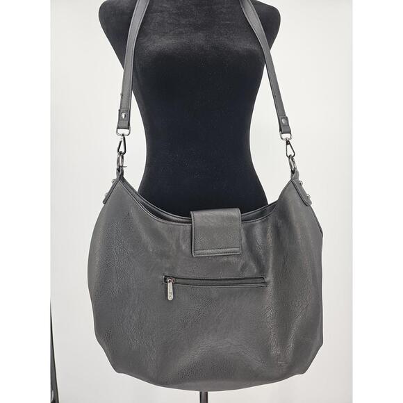 Killstar Black Embossed Gothic Crossbody Shoulder Purse - Picture 8 of 9